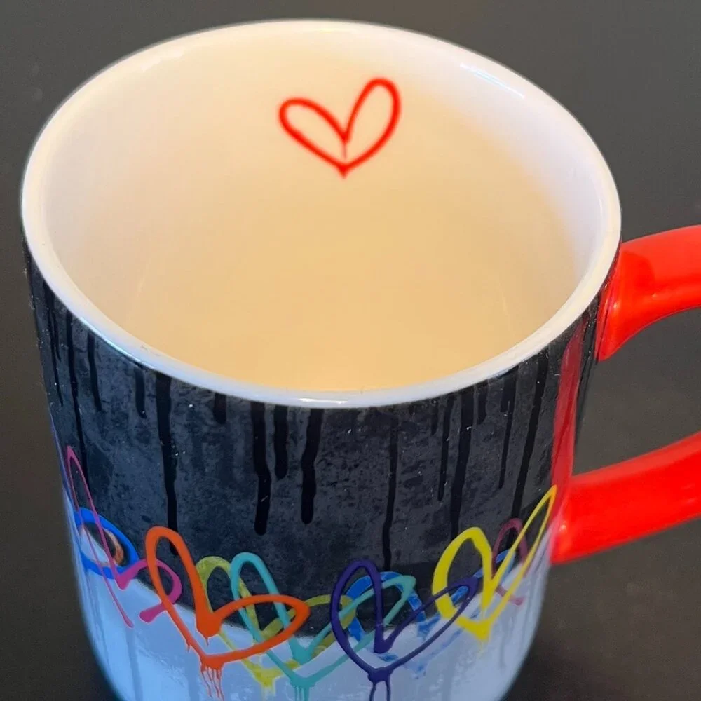 Lang BLEEDING HEARTS / LOVE WALL Ceramic Mug w/ Mural Artwork by James Goldcrown - Picture 12 of 15